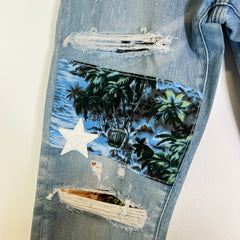 Amiri Blue Star Tropical Jeans Size 38