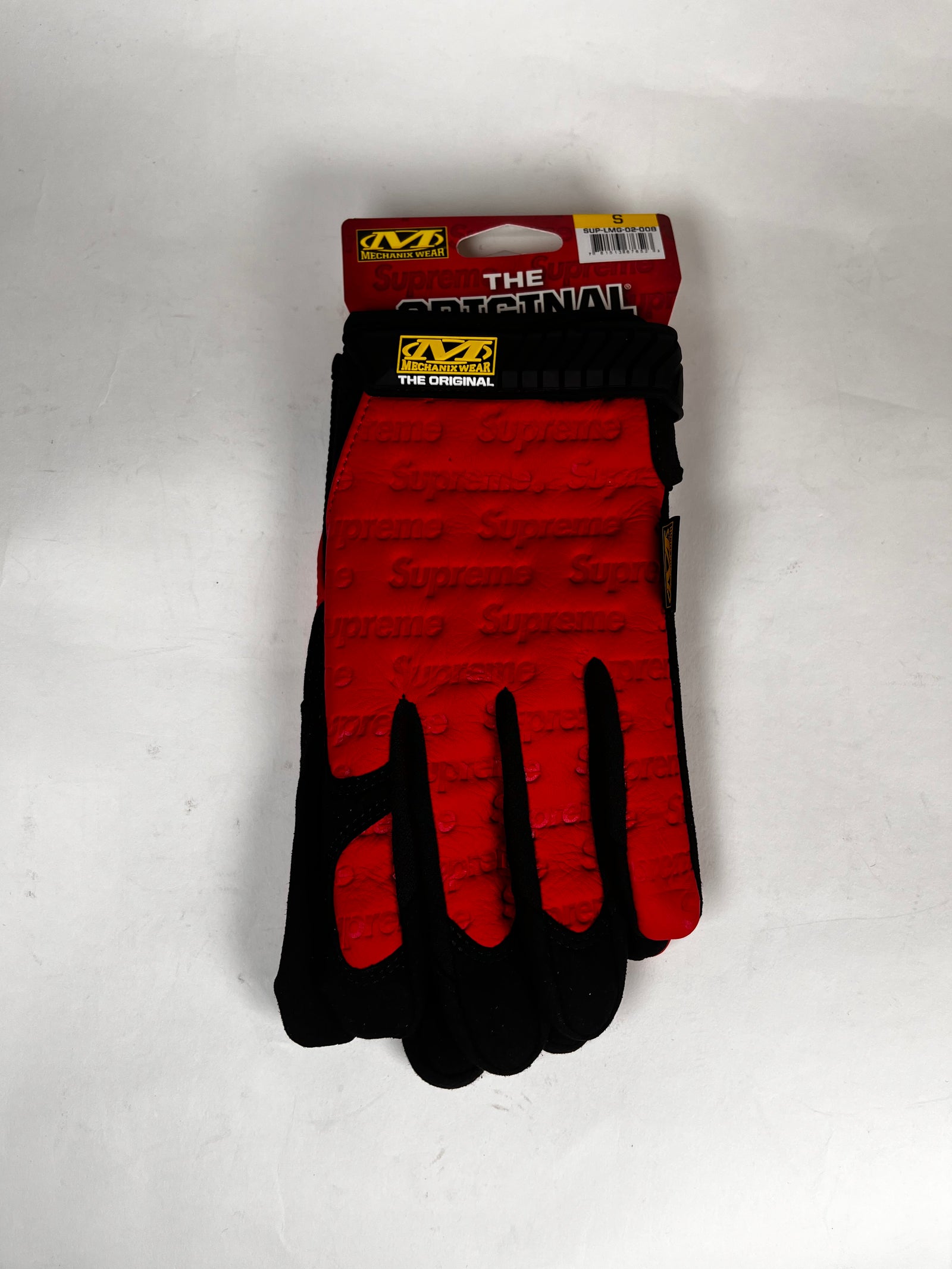 Supreme Red Leather Mechanix Gloves Size S