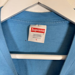 Supreme Light Blue Bogo Tee Size L