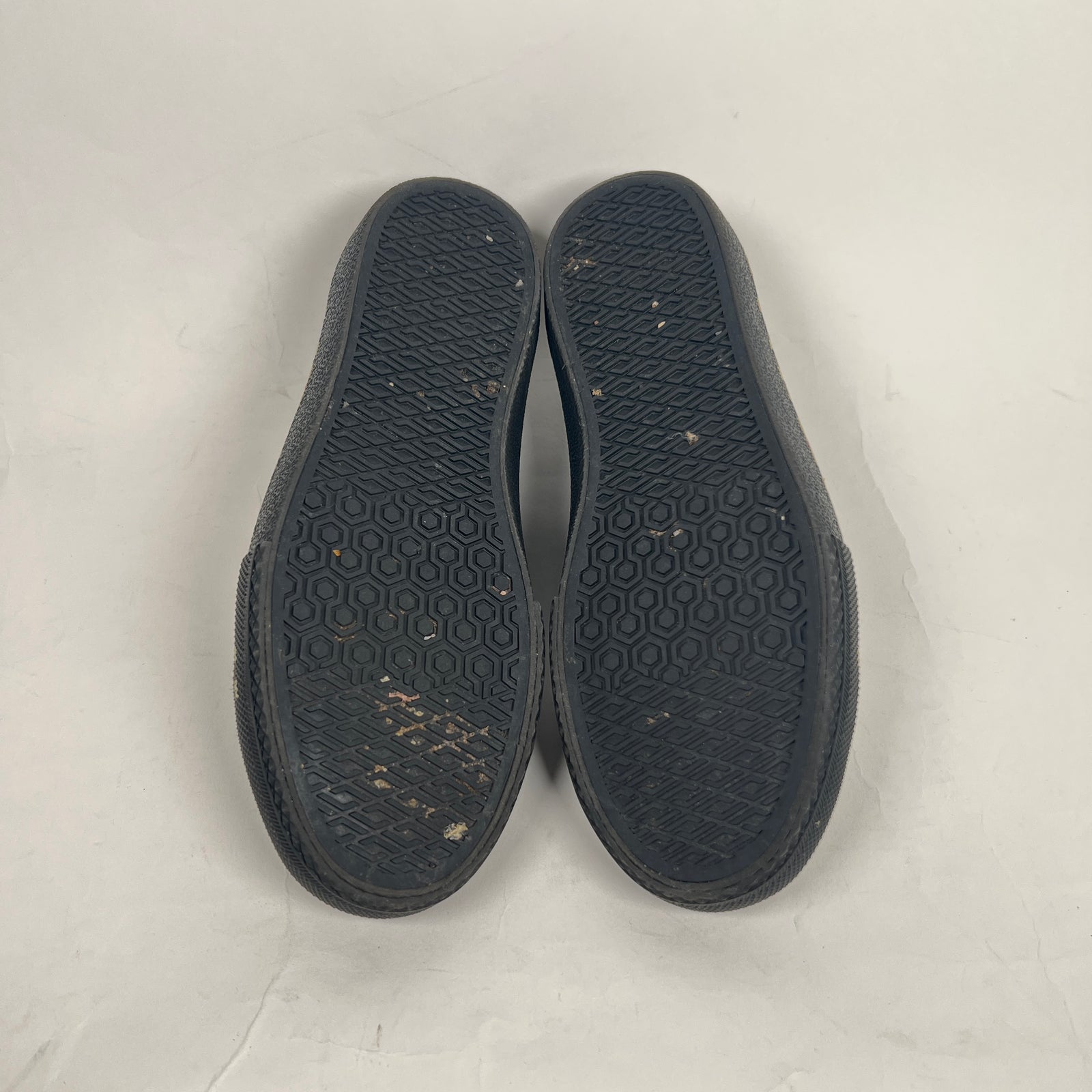 Burberry Black Canvas Larkhall Logo Sneaker Size 37.5