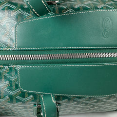 Goyard Goyardine Green Boeing 55 Travel Duffle Bag