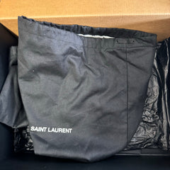 Saint Laurent Black Patent Leather SL/10H Sneakers Size 45