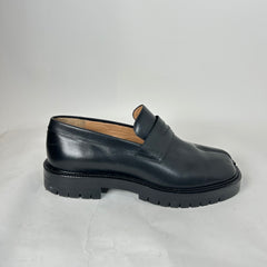 Maison Margiela Black Leather Tabi Loafer Size 44