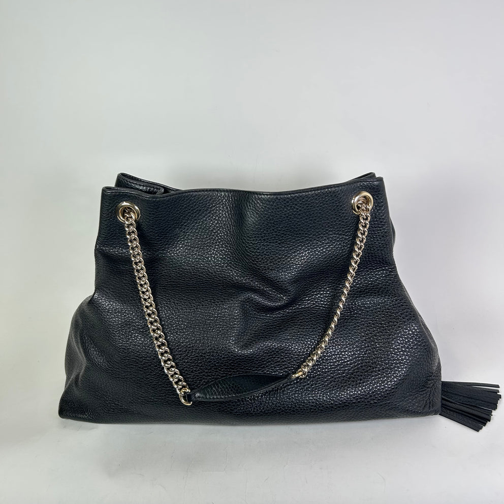 Gucci Soho Chain Pebbled Calfskin Bag