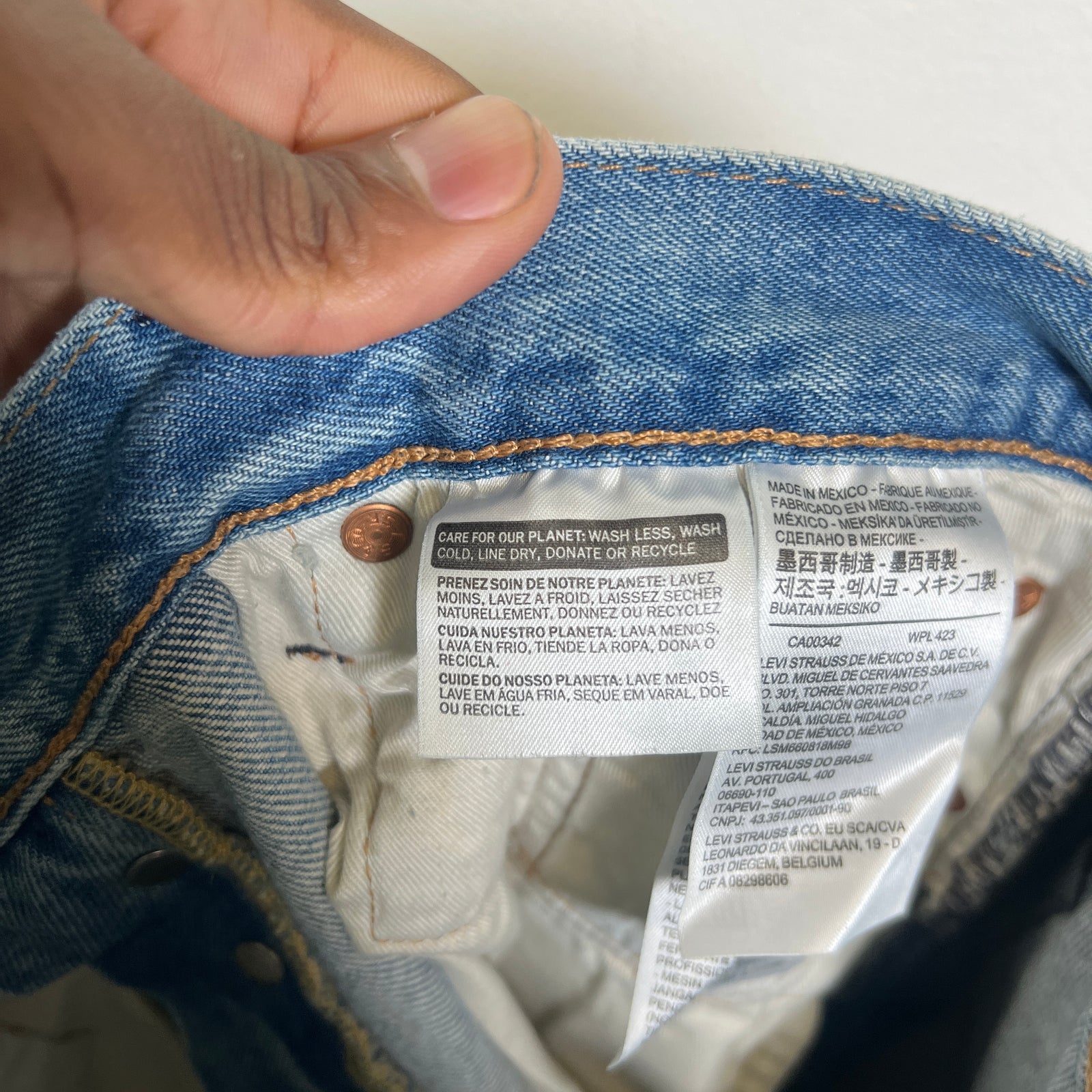 Denim Tears x Virgil Abloh 'Message in a Tear' Levis 501 Jeans