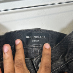 Balenciaga Destroyed Denim Shorts Size L