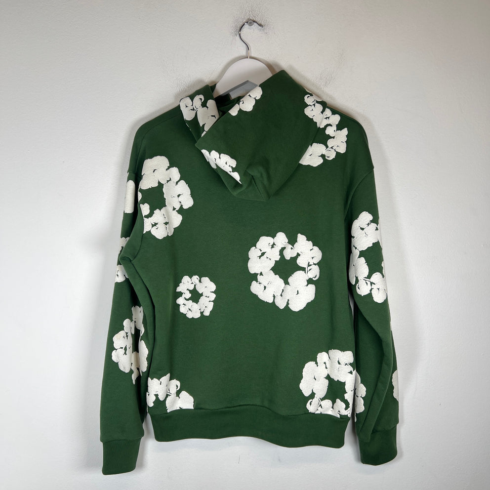 Denim Tears Green Wreath Hoodie Size S