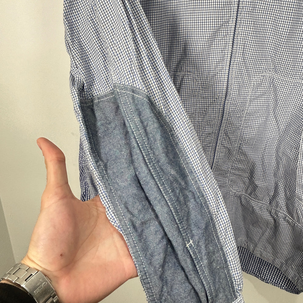 Junya Watanabe Man Patchwork Gingham Check Shirt Jacket