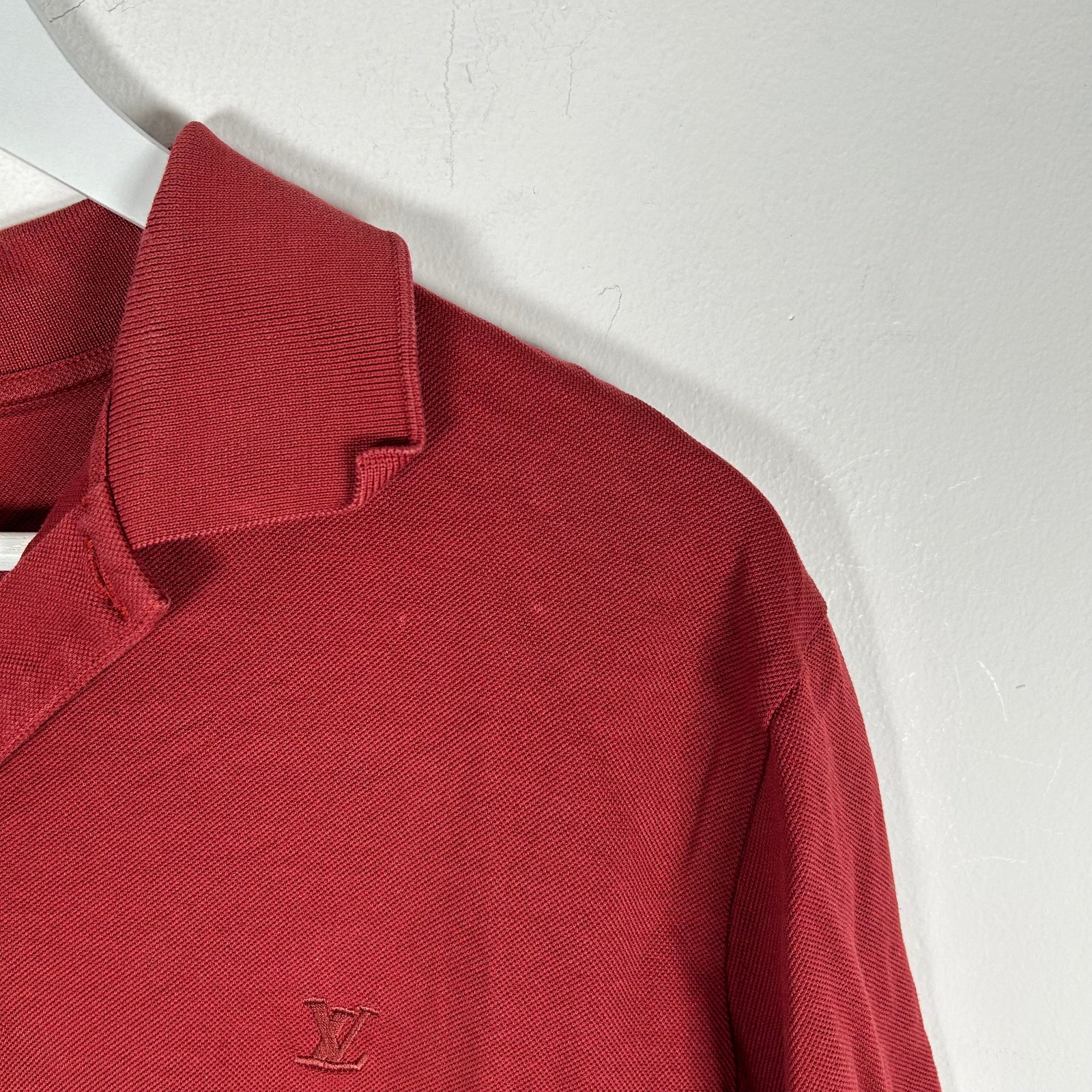 Louis Vutton Red Logo Polo Size XXL