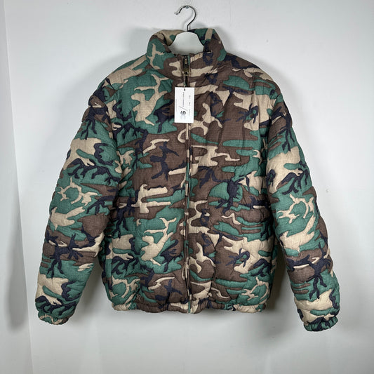 ERL Camouflage Down Puffer Jacket Size XL