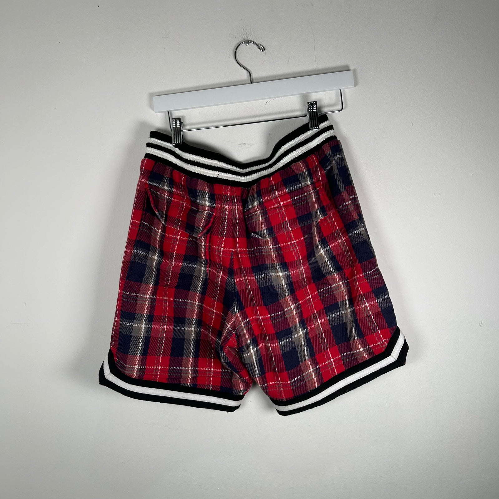 Rhude Plaid Logo Shorts Size M