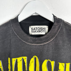 Satoshi Nakamoto Black 'Smiley' Graphic T-Shirt Size M