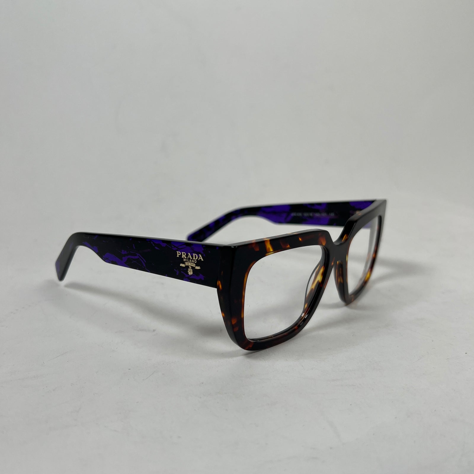 Prada Havana Magma Clear Frames