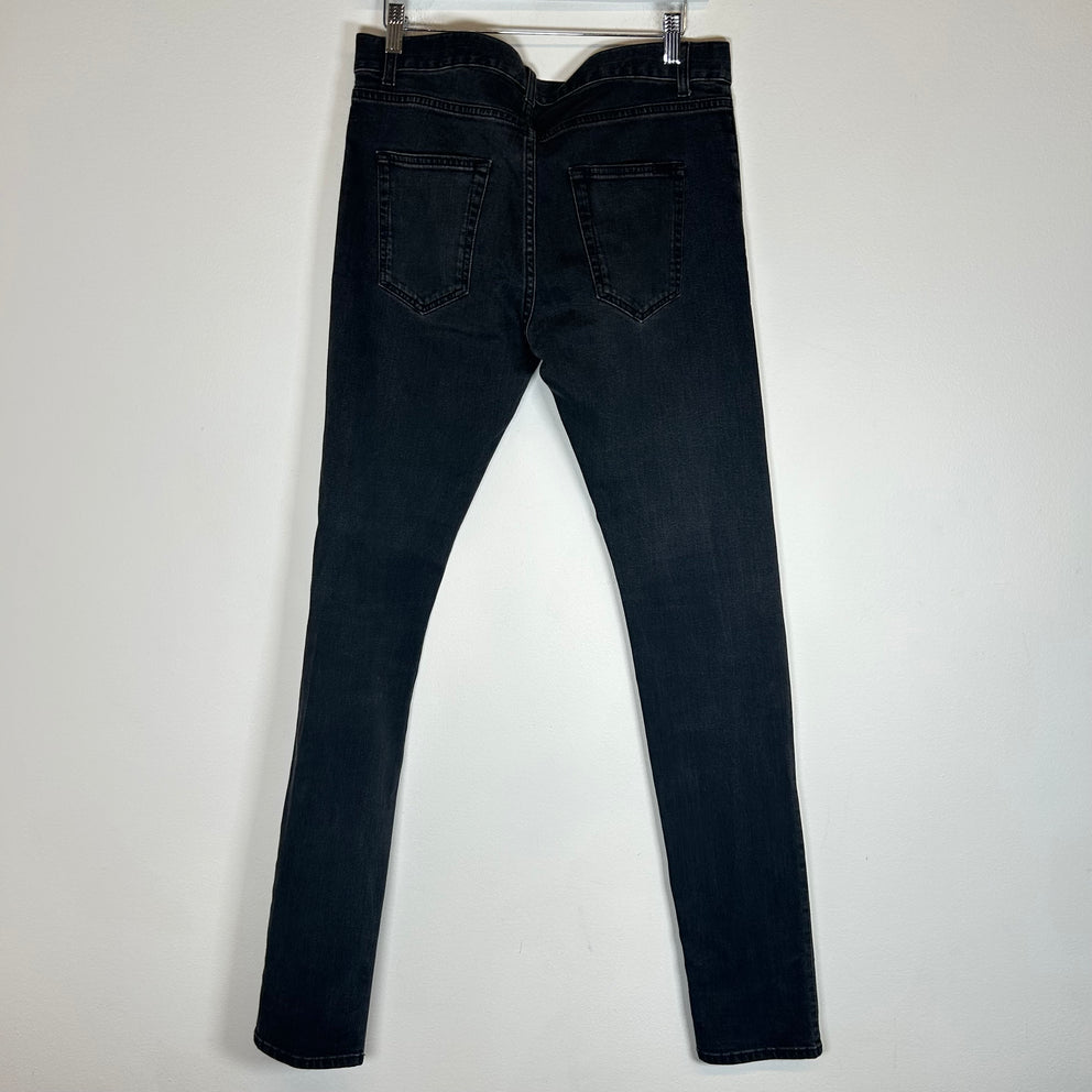 Saint Laurent D02 Black Stone Wash Jeans Size 31