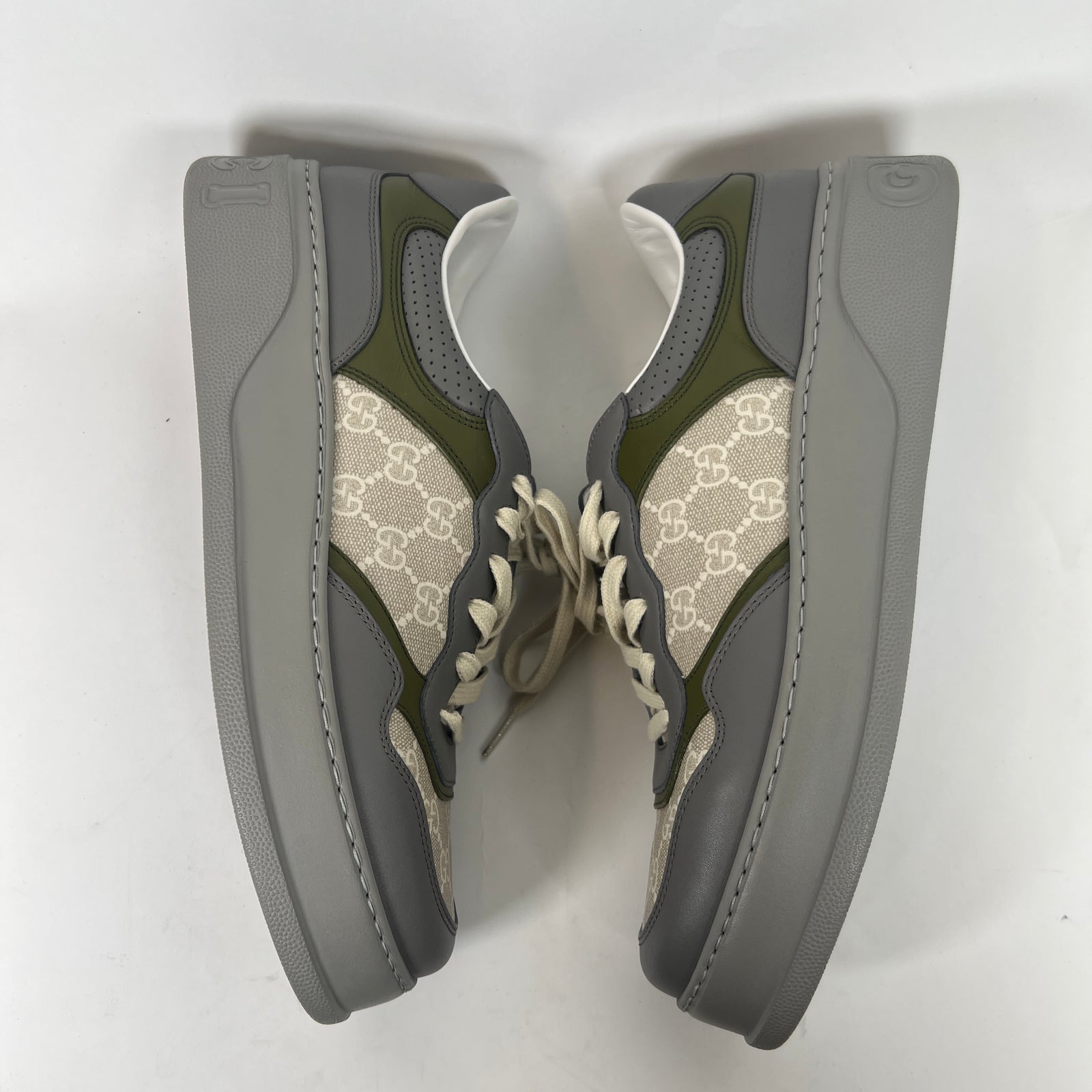Gucci Grey/Green GG Chunky Sneaker Size GG 10