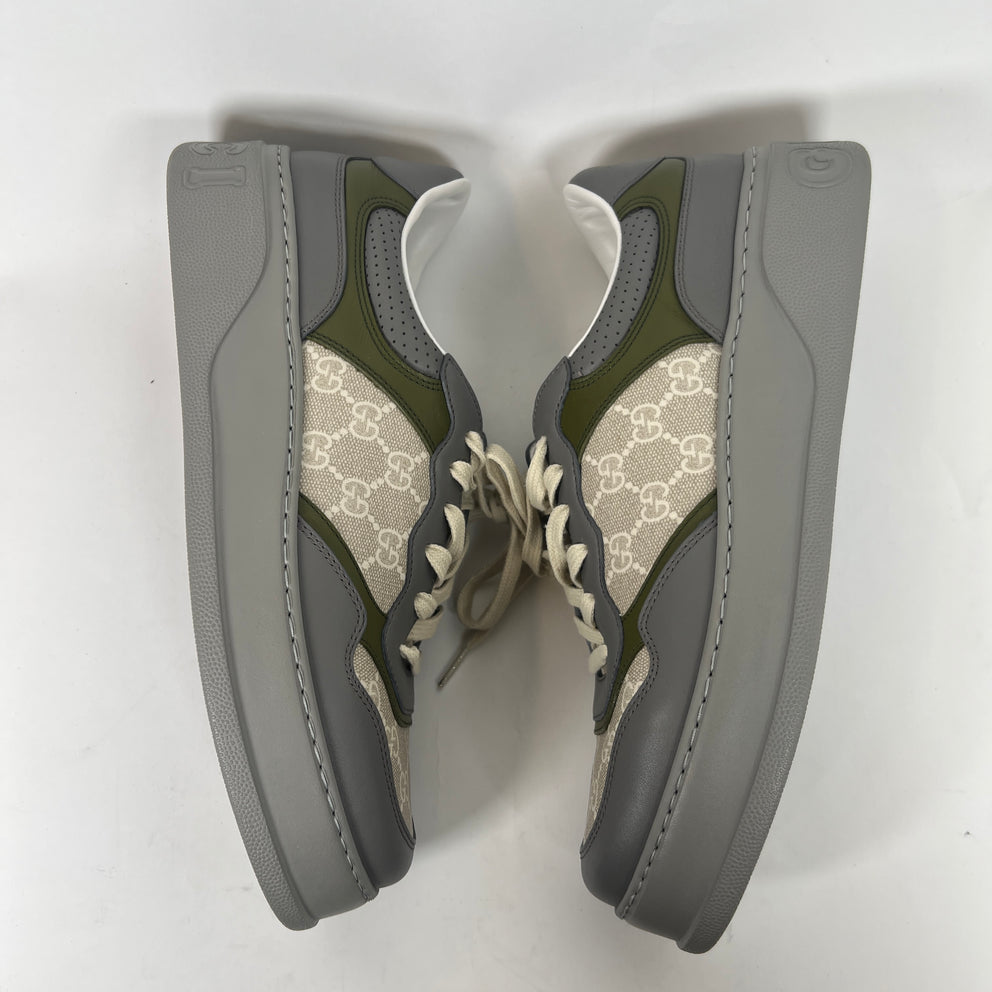 Gucci Grey/Green GG Chunky Sneaker Size GG 10
