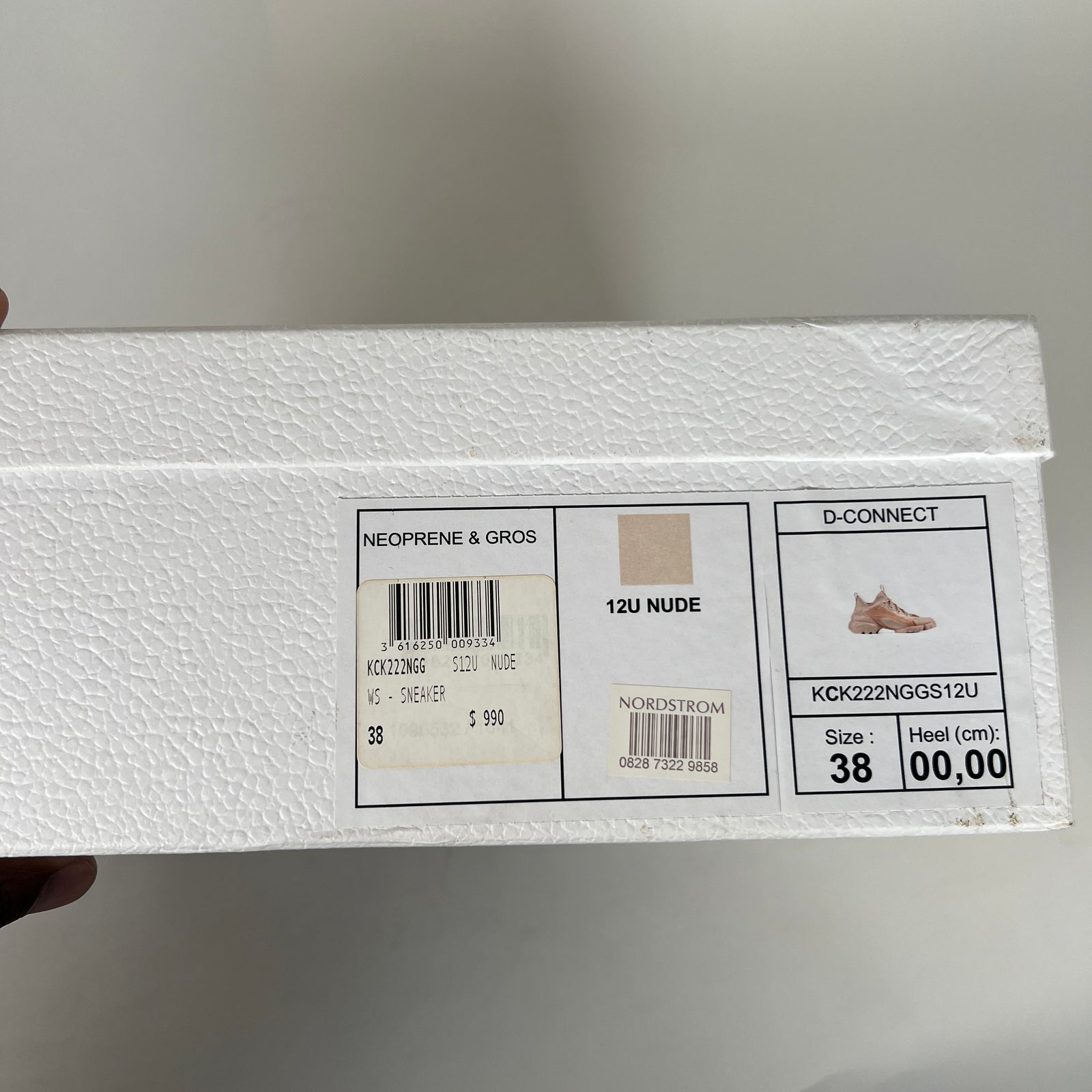Dior Nude D-Connect Sneaker Size 38