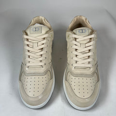 Dior B27 Beige Patent Leather Oblique Sneaker Size 46