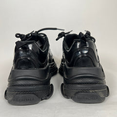 Balenciaga Black Patent Leather Triple S Sneaker Size 42