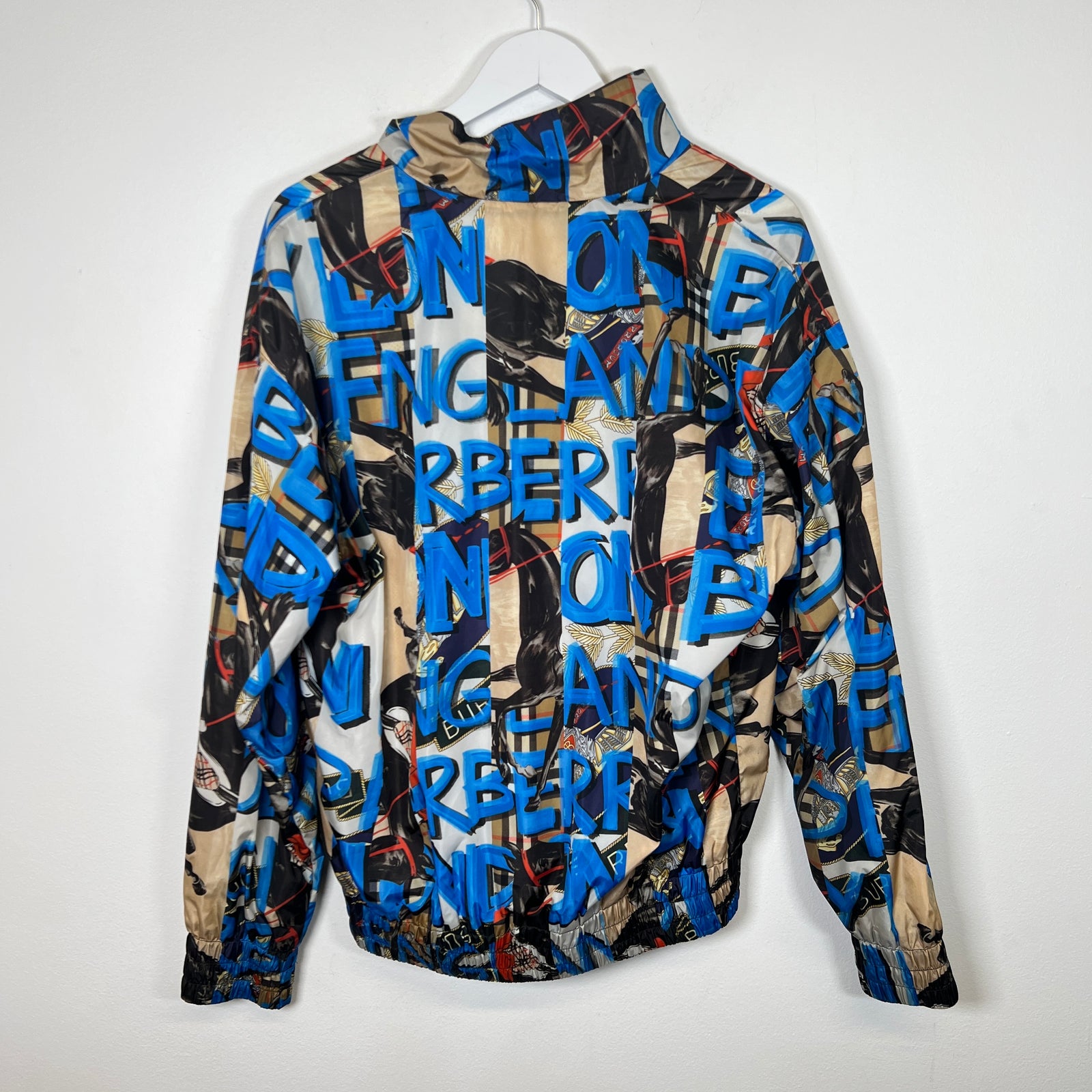 Burberry Windbreaker All Over Logo Jacket