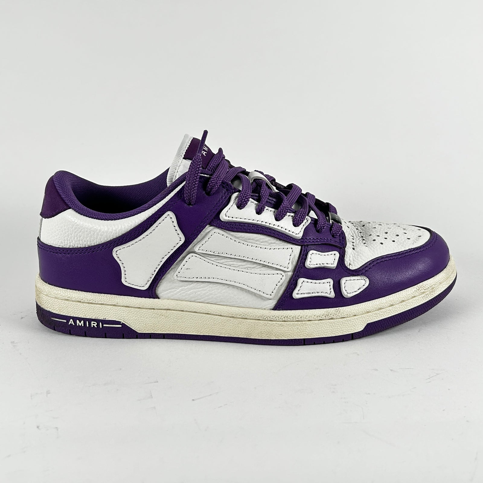 Amiri Purple Skeleton Low-Top Sneakers Size 9
