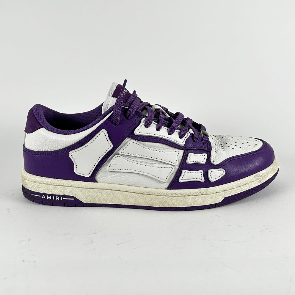 Amiri Purple Skeleton Low-Top Sneakers Size 9
