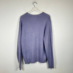 Stussy Lavender Shaggy Cardigan Size M
