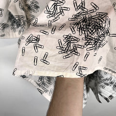 Off-White Paper Clip Button Up Shirt Size L