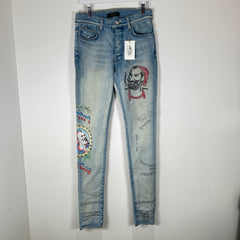 Amiri Zig-Zag Graphic Jeans Size 30