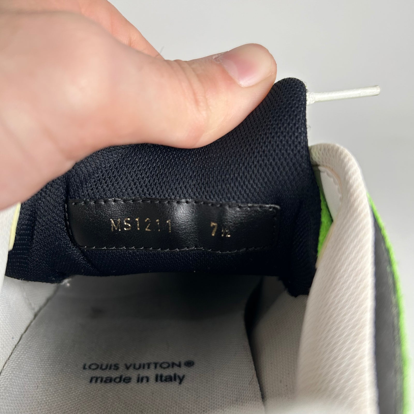 Louis Vuitton Green Tactic Sneakers Size LV 7.5