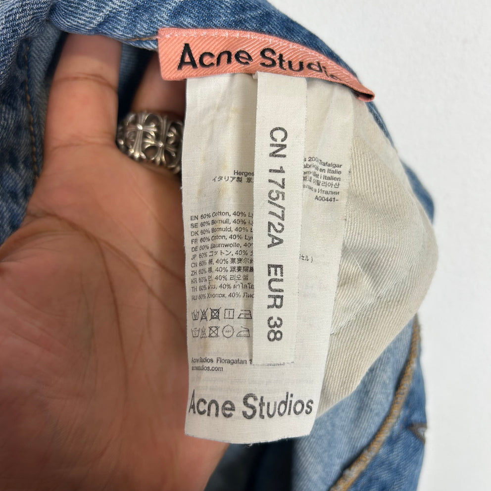 Acne Studios 2004 Trafalgar Paint Splatter Baggy Denim Jeans