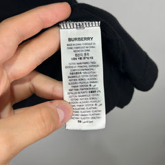 Burberry Sleeve Band Black T-Shirt Size M