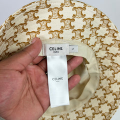Celine Triomphe Monogram Canvas Bucket Hat