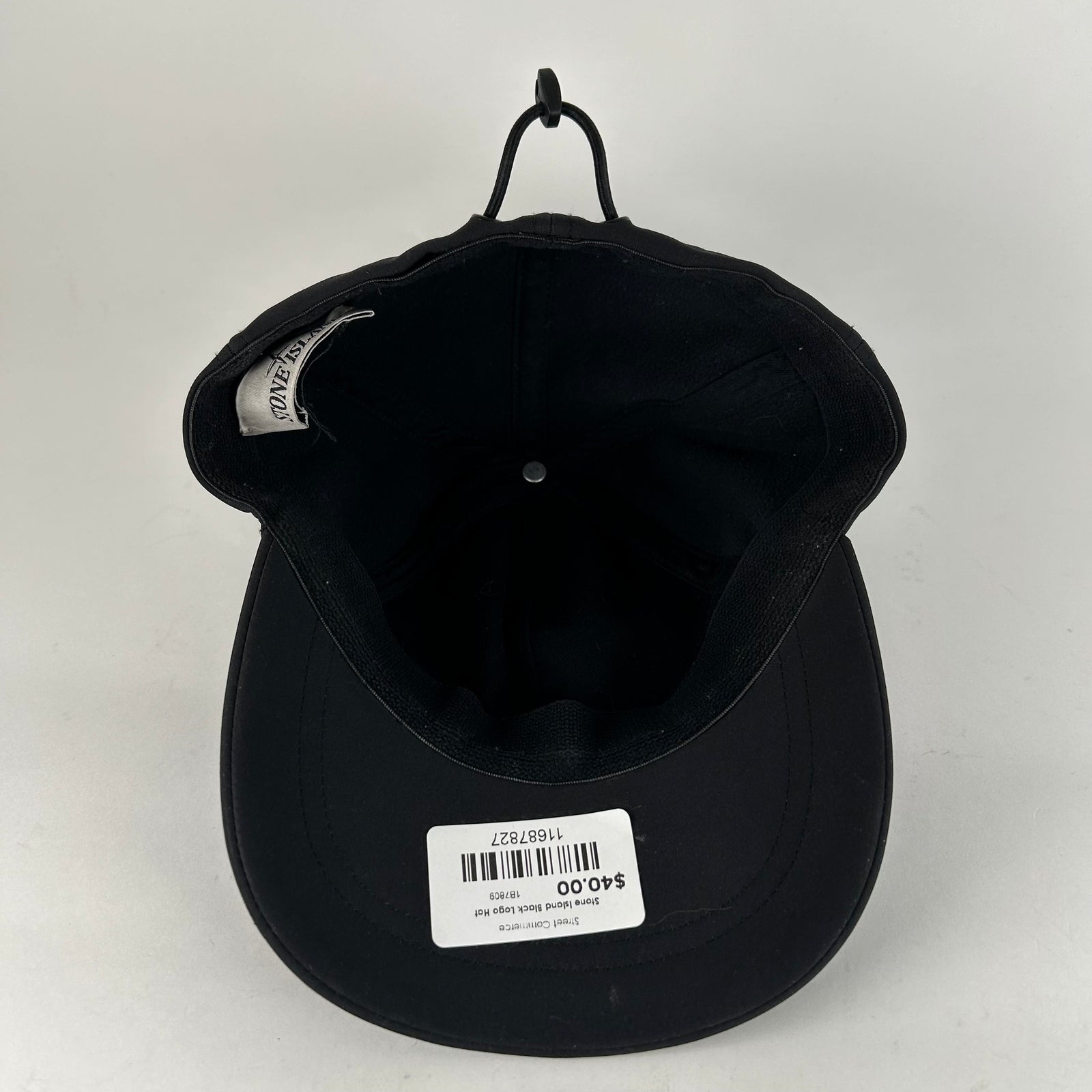 Stone Island Black Logo Hat