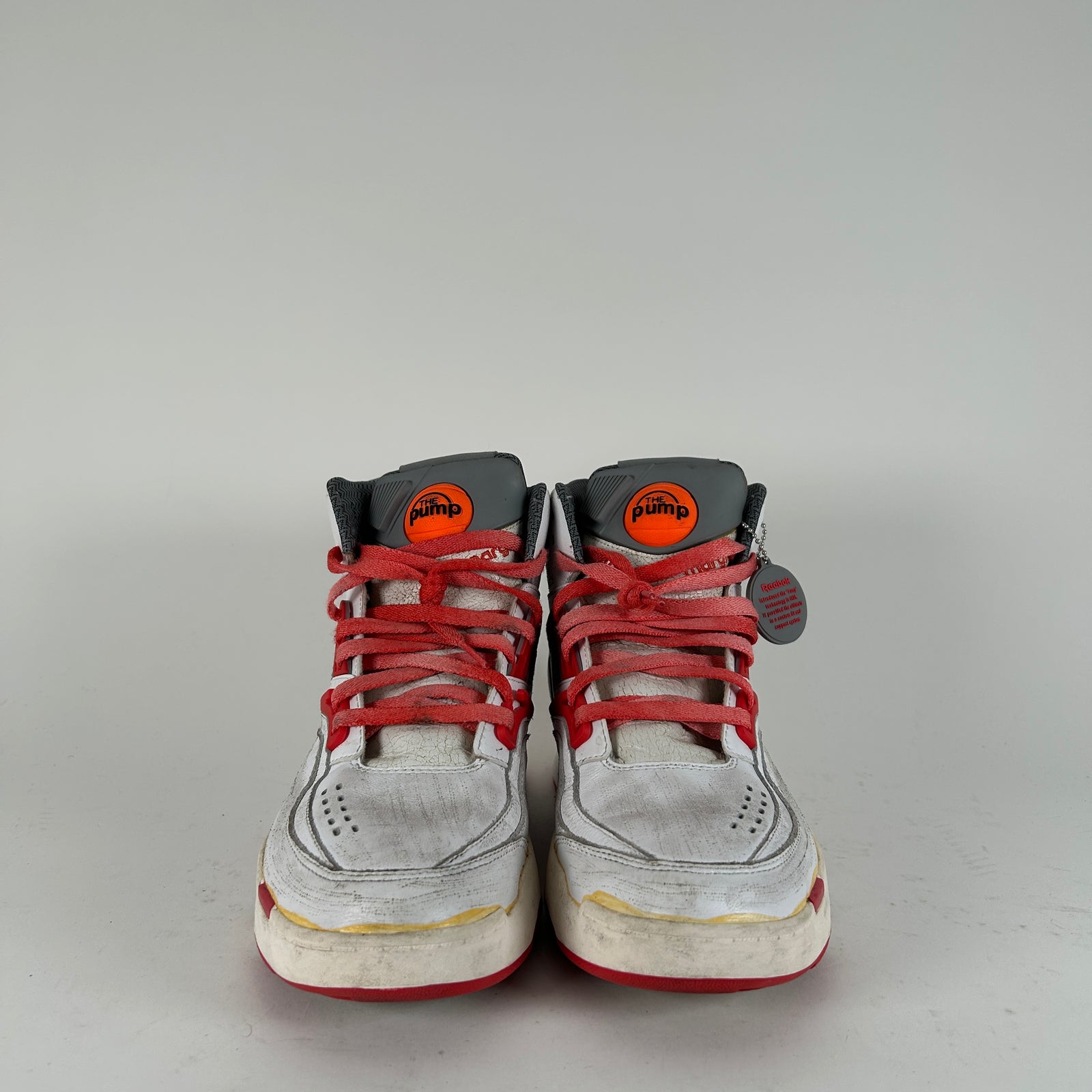 Maison Margiela x Reebook White/Red 'TZ Pump' High-Top Sneaker Size 10