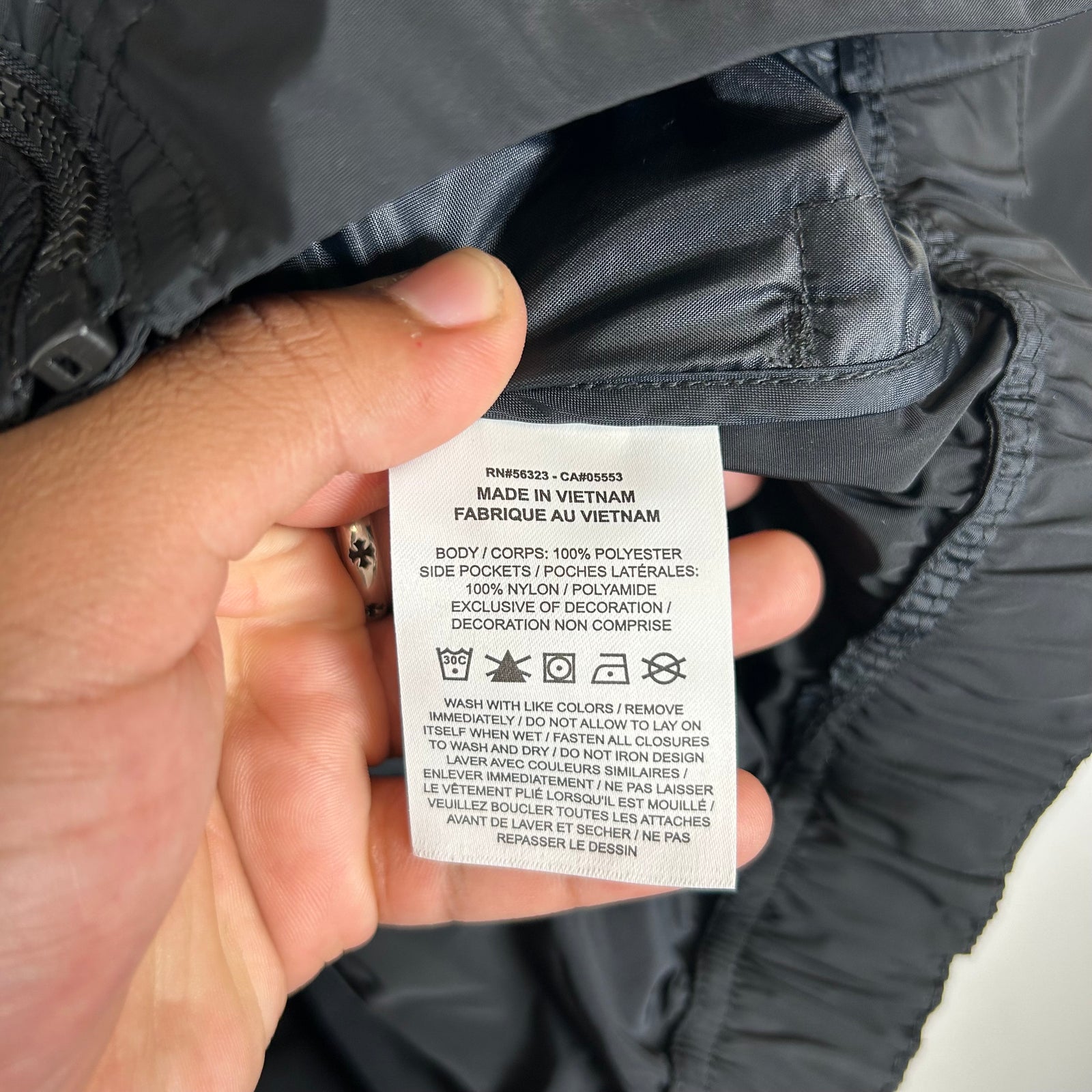 Off-White x Nike Black Anorak Jacket Size XXL
