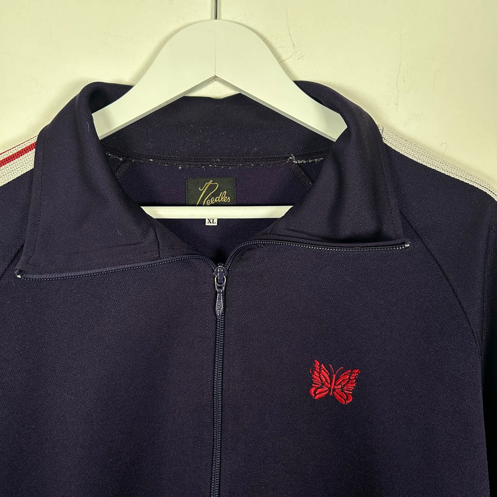Needles Purple Striped Track Jacket Size XL