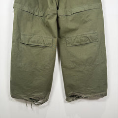 Balenciaga AW20 Green Convertible Cargo Pants Size 34