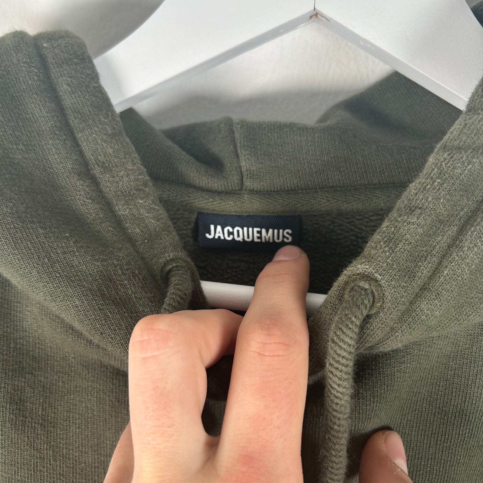 Jaquemus Logo Green Hoodie Size S