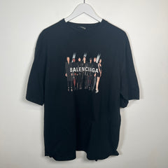 Balenciaga Portrait Logo T-Shirt Size M