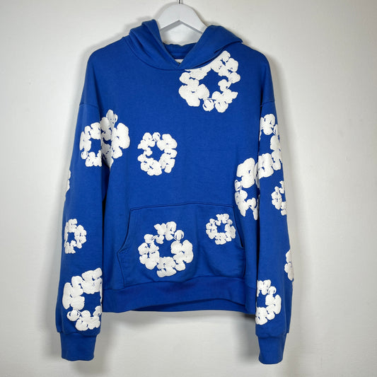 Denim Tears Blue Wreath Hoodie Size XL