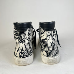 Saint Laurent Floral Malibu Mid Top Sneaker Size 41