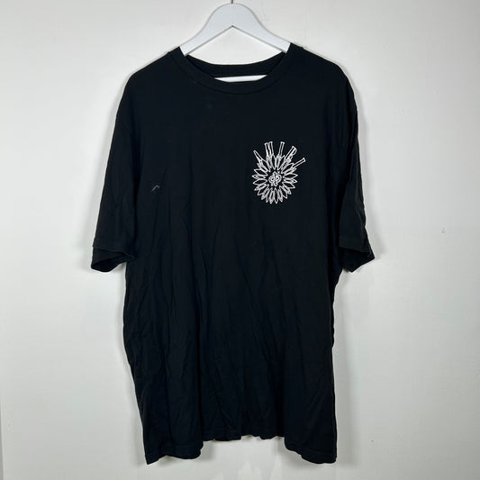 Amiri Flower Print Black T-Shirt Size XXL