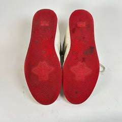 Gucci White/Red Gucci Basket High-Top Sneaker Size GG 8