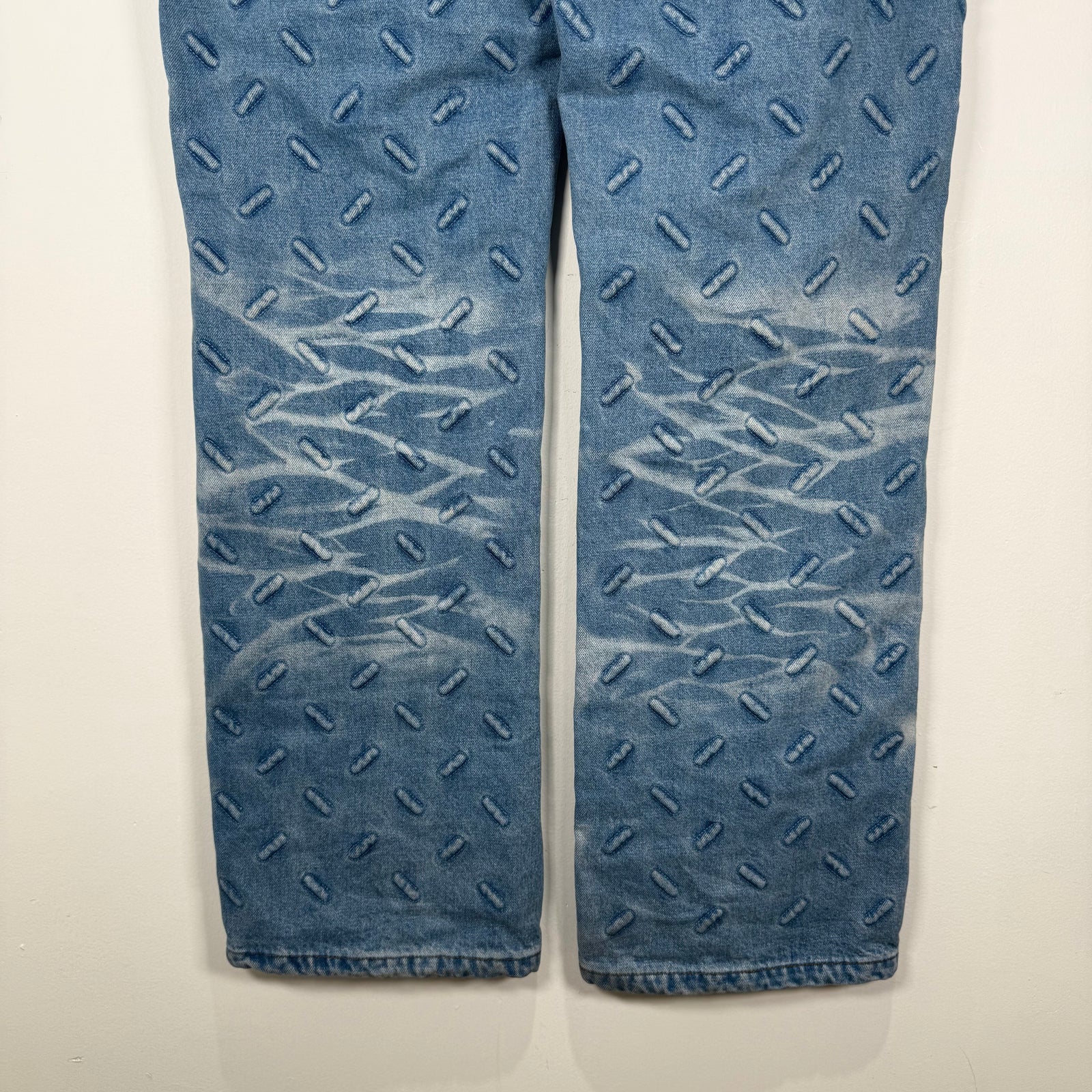 Who Decides War Blue 'Thread Plate' Denim Jeans Size 40