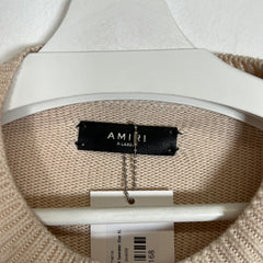 Amiri Spellout Logo Knit Sweater Size XL