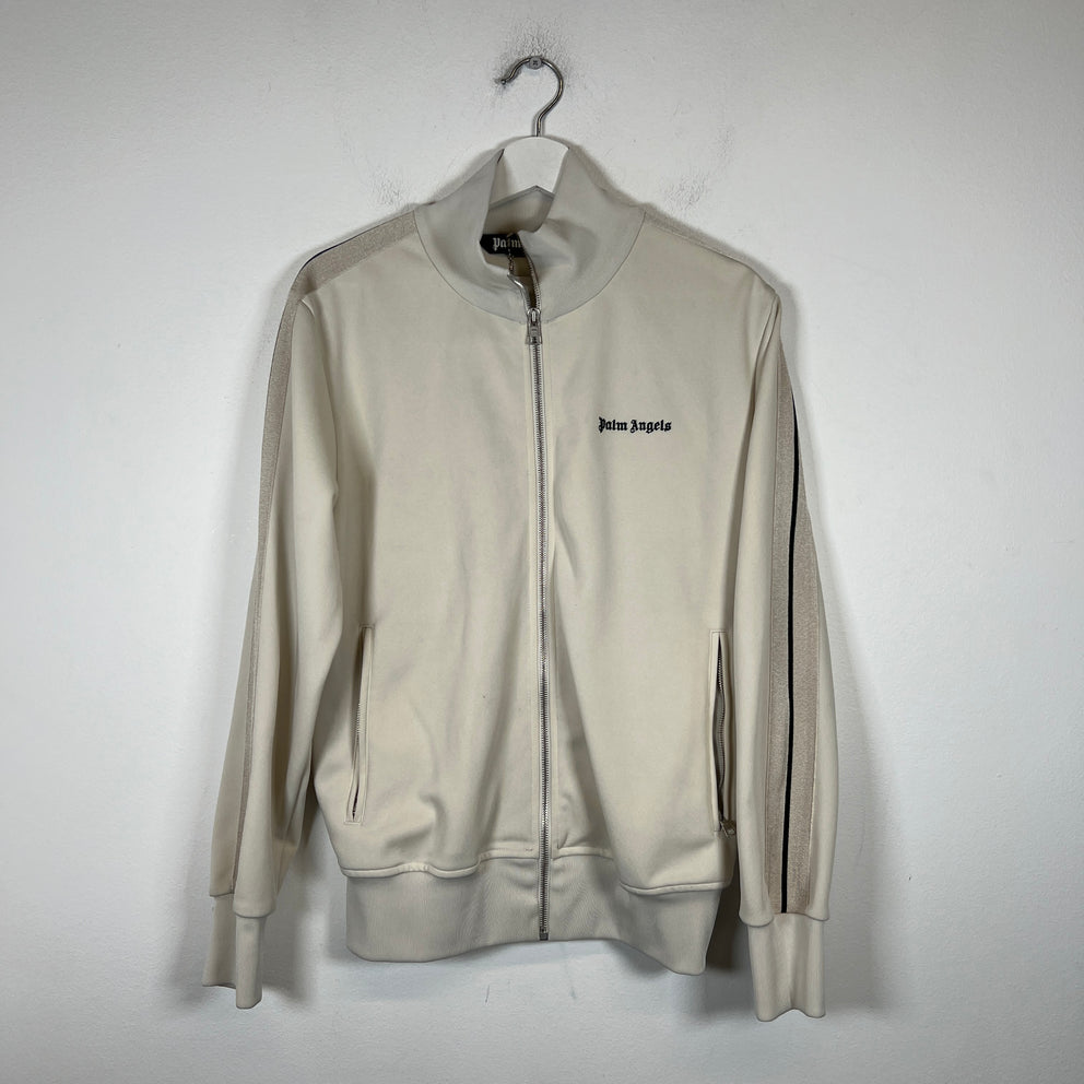 Palm Angels Cream Track Jacket Size M