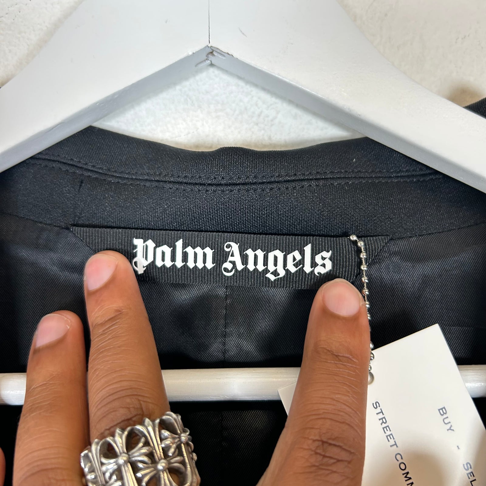 Palm Angels Black Track Blazer Size 46