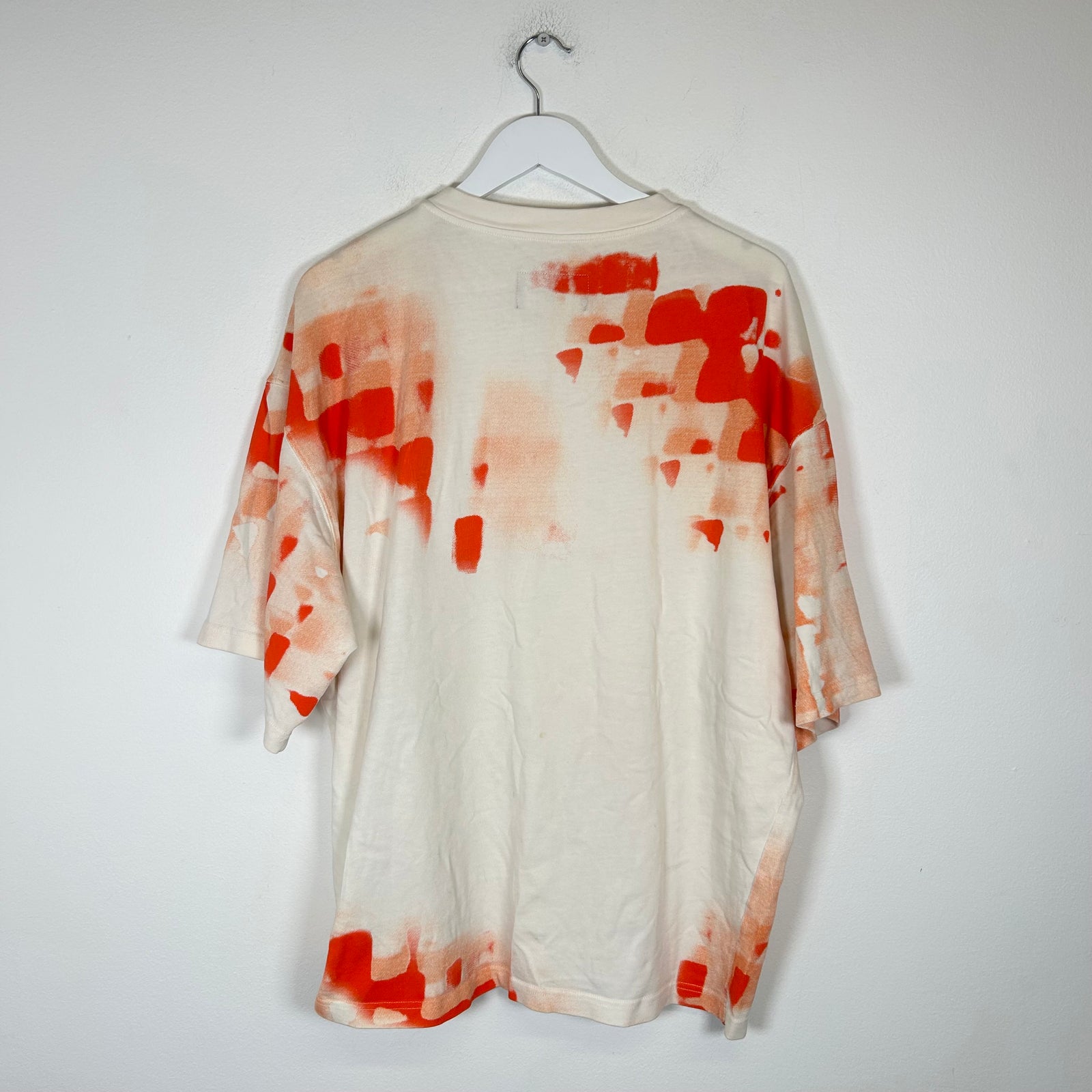A-Cold-Wall White/Orange Brush Stroke T-shirt Size M