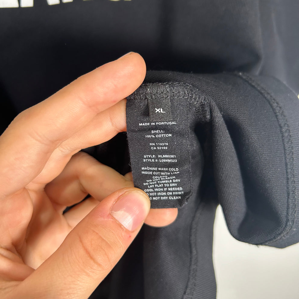 Helmut Lang Black Logo T-Shirt Size XL